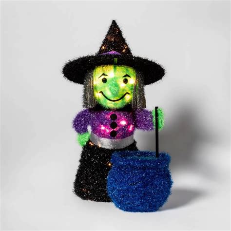 Make Your Halloween Display Stand Out with an Incandescent Face Witch Decoration Set